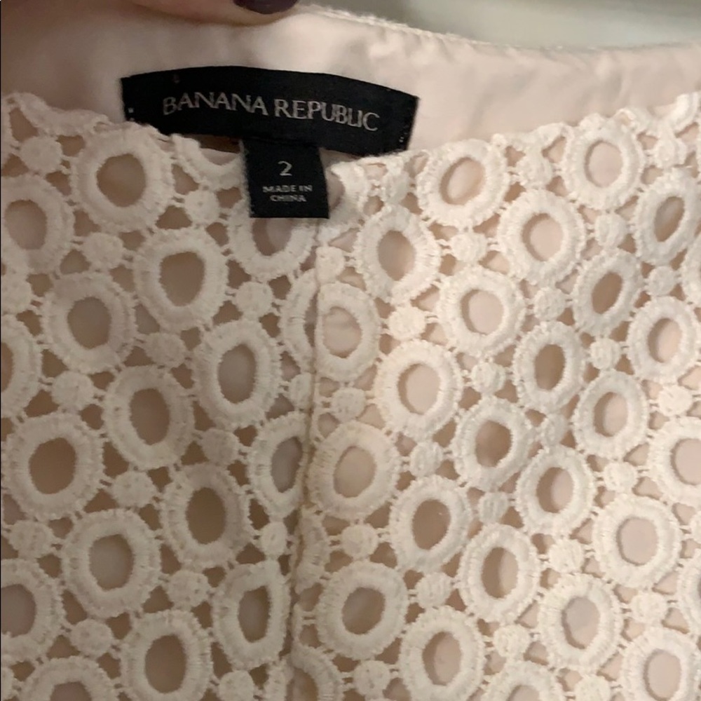 Cream White Banana Republic Shorts